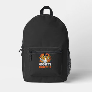 Gooseys Halloween Heks Gans Retro Cartoon Ontwerp Bedrukte Rugzak