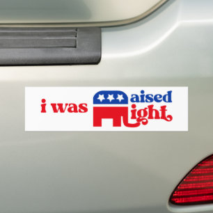 GOP Conservatief Trump Republikein heeft gelijk ge Bumpersticker