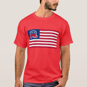 GOP Elephant Logo Flag T-shirt
