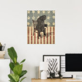 GOP Elephant neemt het voorzitterschap over Funny  Poster (Thuiskantoor)
