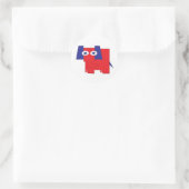 GOP Elephant Ronde Sticker (Tas)