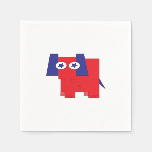 GOP Elephant Servet (Voorkant)