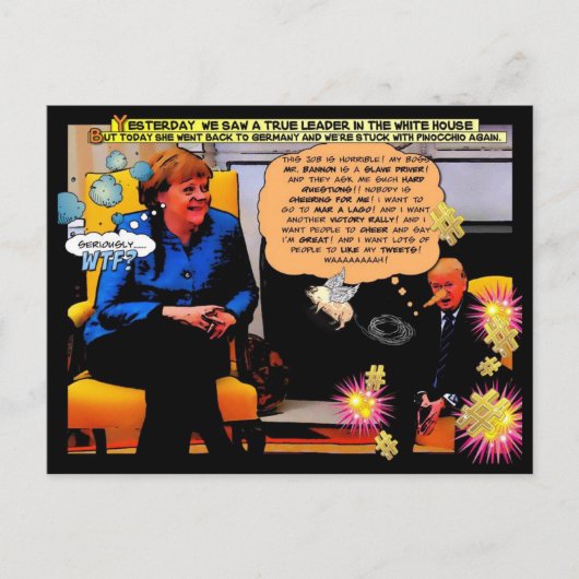 GOP en Pinocchio Briefkaart (Voorkant)