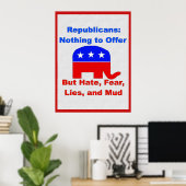 GOP Fearmongers Poster (Thuiskantoor)