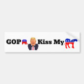 GOP Kiss My Bumper Sticker (Devant)