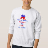 GOP neemt Amerika achteruit 1 Asshat per keer Trui (Voorkant)