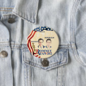 GOP-traditie:Romney Ryan Ronde Button 7,6 Cm (In situ)