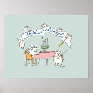 GOPHER BAROQUE poster par Sandra Boynton