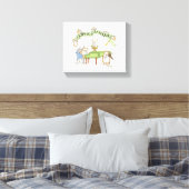 GOPHER BAROQUE van Sandra Boynton Canvas Afdruk (Insitu (Slaapkamer))