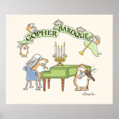GOPHER BAROQUE van Sandra Boynton Poster (Voorkant)