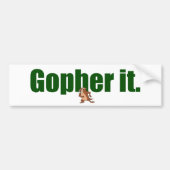 Gopher. Bumpersticker (Voorkant)