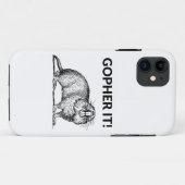 Gopher Het Grappig Gopher Woordgrap Case-Mate iPhone Case (Achterkant (horizontaal))
