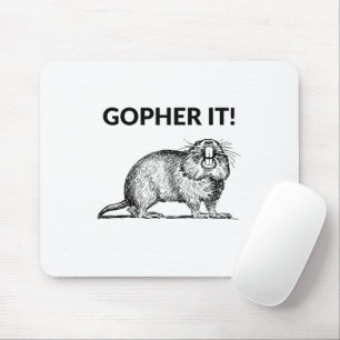 Gopher Het Grappig Gopher Woordspeling Muismat