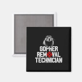 Gopher Hunting Trip Gopher Hunter levert Gopher Magneet (Voorkant / Achterkant)