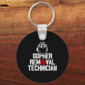 Gopher Hunting Trip Gopher Hunter levert Gopher Sleutelhanger (Voorkant)