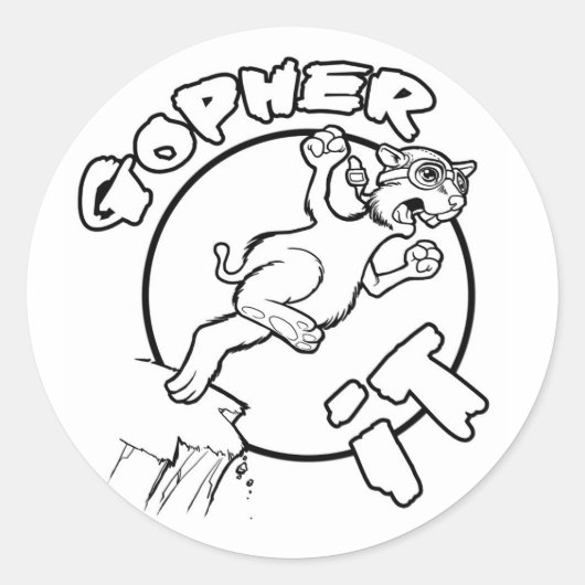 GOPHER IL autocollants (Devant)