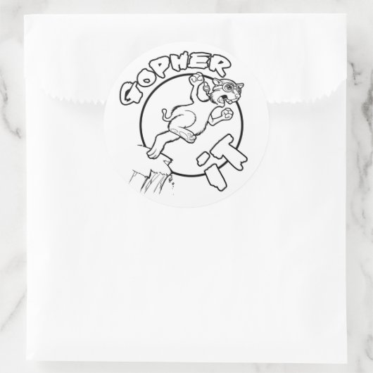 GOPHER IL autocollants (Sac)