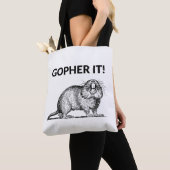 Gopher It Funny Gopher Pun Draagtas (Dichtbij)