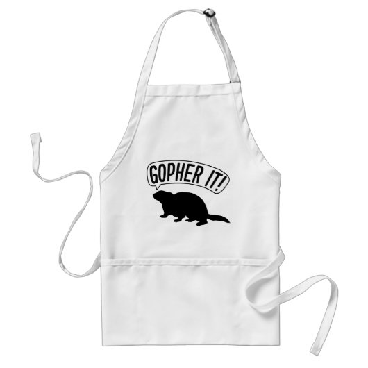 Gopher it standaard schort (Voorkant)
