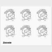 GOPHER IT-stickers Ronde Sticker (Vel)