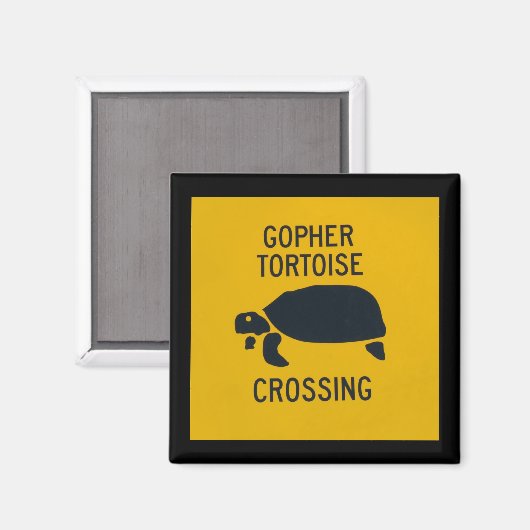 Gopher Tortoise Crossing Magneet (Voorkant / Achterkant)