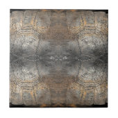 Gopher Tortoise Shell Pattern Tegeltje (Voorkant)