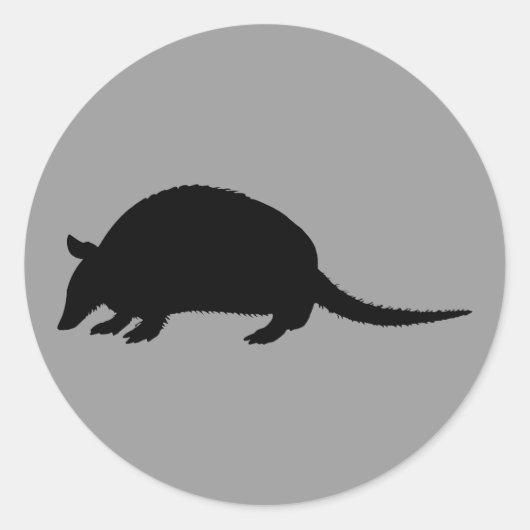 Gordeldier Ronde Sticker (Voorkant)