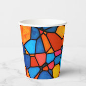 gordelglas papieren bekers (Voorkant)