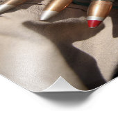 Gordels van 50-kalibermunitie foto afdruk (Hoek)