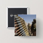 Gordels van 50-kalibermunitie vierkante button 5,1 cm (Voorkant /achterkant)