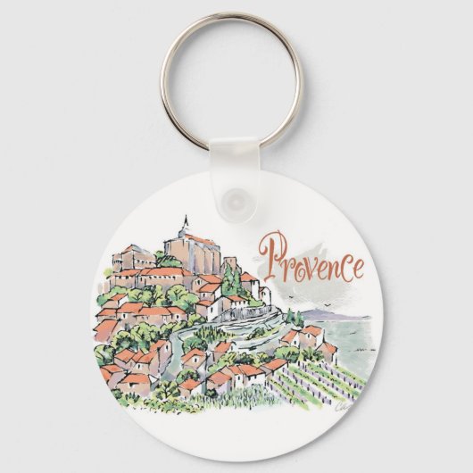 Gordes Provence sleutelhanger (Voorkant)