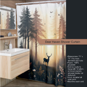 Gordijn voor de douche in Deer Haven