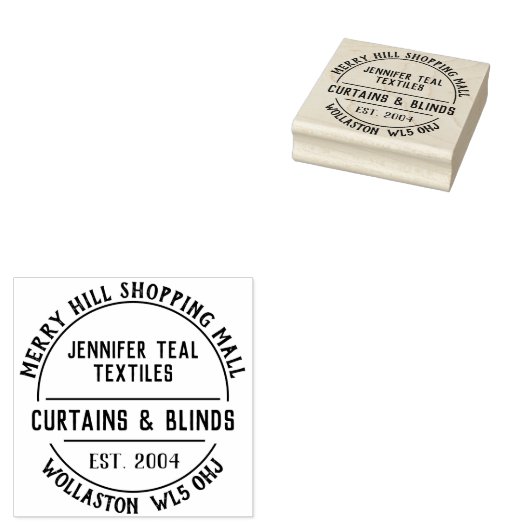 Gordijnen en strengen Rubberstempel Rubberstempel (Gestempeld)