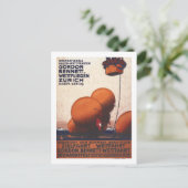 Gordon Bennett Hot-Air Ballonras Poster Briefkaart (Staand voorkant)