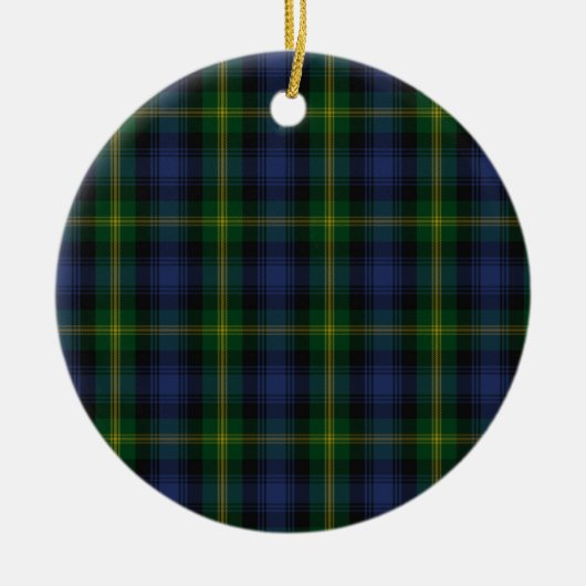 Gordon Clan Family Tartan Keramisch Ornament (Voorkant)
