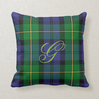 Gordon Clan Tartan Monogram Pillow Kussen