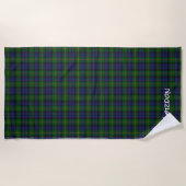 Gordon Clan Tartan Serviette Plaid Beach (Devant)