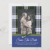 Gordon Dress Plaid Bruiloft Save the Date Kaart (Voorkant)