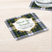 Gordon Dress Plaid Gaelic Trouwpapier Onderzetters (Schuin)