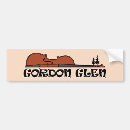 Gordon Glen Bumpersticker (Voorkant)