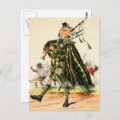 Gordon Highlanders - Piper Briefkaart (Voorkant / Achterkant)