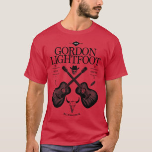 Gordon Lightfoot akoestische gitaar  Logo T-shirt