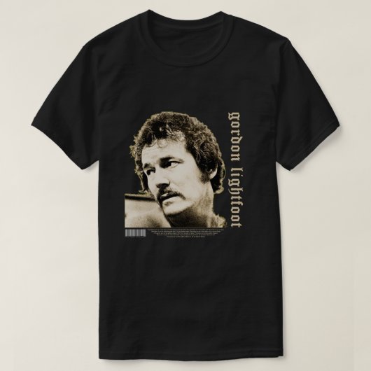 gordon lightfoot t-shirt (Design voorkant)