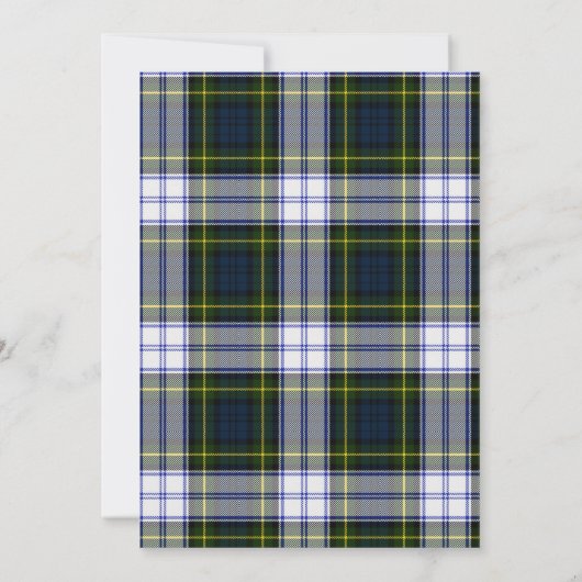 Gordon Robe Plaid Wedding Enregistrer la carte de (Dos)