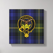 Gordon Scottish Crest en Tartan Canvas print (Voorkant)