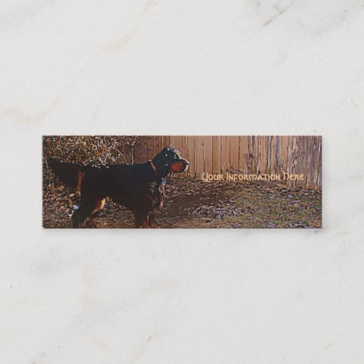 Gordon Setter Bladwijzer Visitekaartjes (Voorkant)