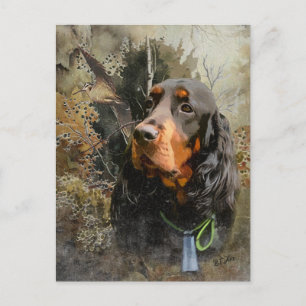 Gordon Setter Briefkaart