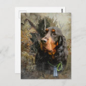 Gordon Setter Briefkaart (Voorkant / Achterkant)