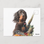 Gordon Setter Briefkaart (Achterkant)
