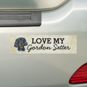Gordon Setter Bumpersticker (Op auto)